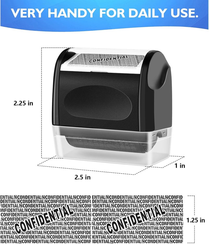 TONOS Identity Theft Protection Roller Stamp - Confidential Roller Stamp for Identity Protection & Security Stamp- Blocks Out Privacy Information, Guard Your Address & ID (2 Pack) - Image 4
